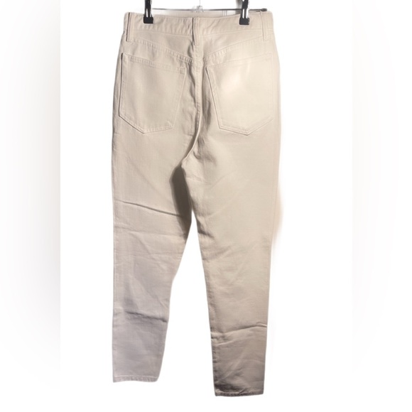 WeWoreWhat Danielle high waist slim fit Trendy 5 pocket Button Fly white Jean 26 - Picture 3 of 5